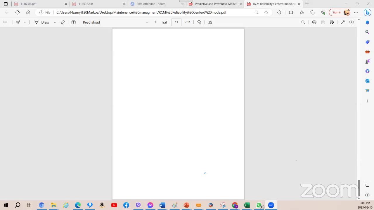 ندوة الاسس الهندسية للصيانة: الصيانة الوقائية و كيفية جدولة و تخطيط برامج الصيانة و مراجعة جدواها