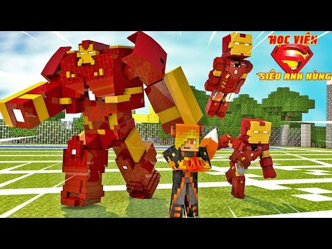 Chế Tạo Bộ Giáp Người Sắt | Minecraft Roleplay: Học Viện Siêu Anh Hùng #2
