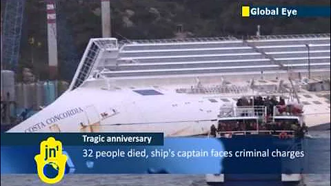 Costa Concordia anniversary: solemn service held to mark first anniversary of tragedy
