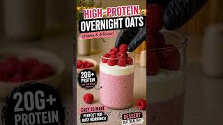 High-Protein Raspberry Overnight Oats (Tastes Like Dessert)
