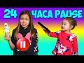 24 ЧАСА Пауза Челлендж PAUSE CHALLENGE. КТО СТАВИТ МАШУ НА ПАУЗУ!