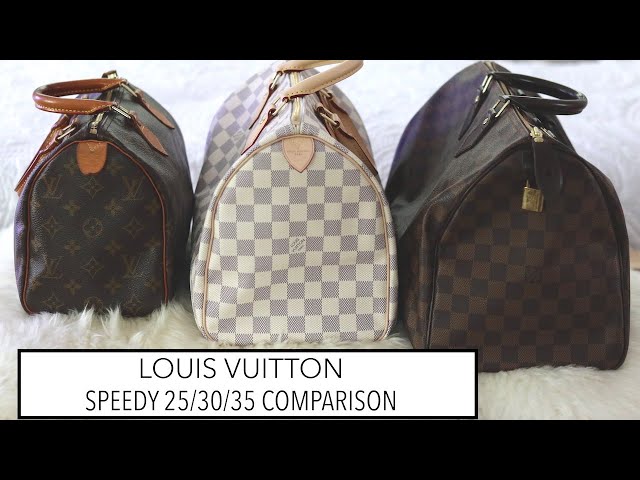 Louis Vuitton Speedy B 25 VS 30 Comparison, Speedy Bandouliere 25, Bandouliere  30,Mod Shots 