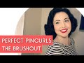 Pin Curls tutorial. How to style them once they're set