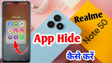 realme note 50 me app hide kaise kare | how to hide apps in realme note 50