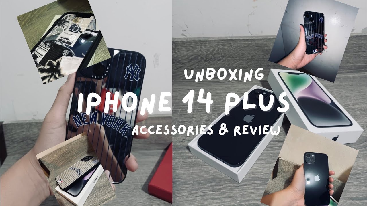unboxing iPhone 14 Plus midnight (128gb) ✨|￼ accessories & camera test