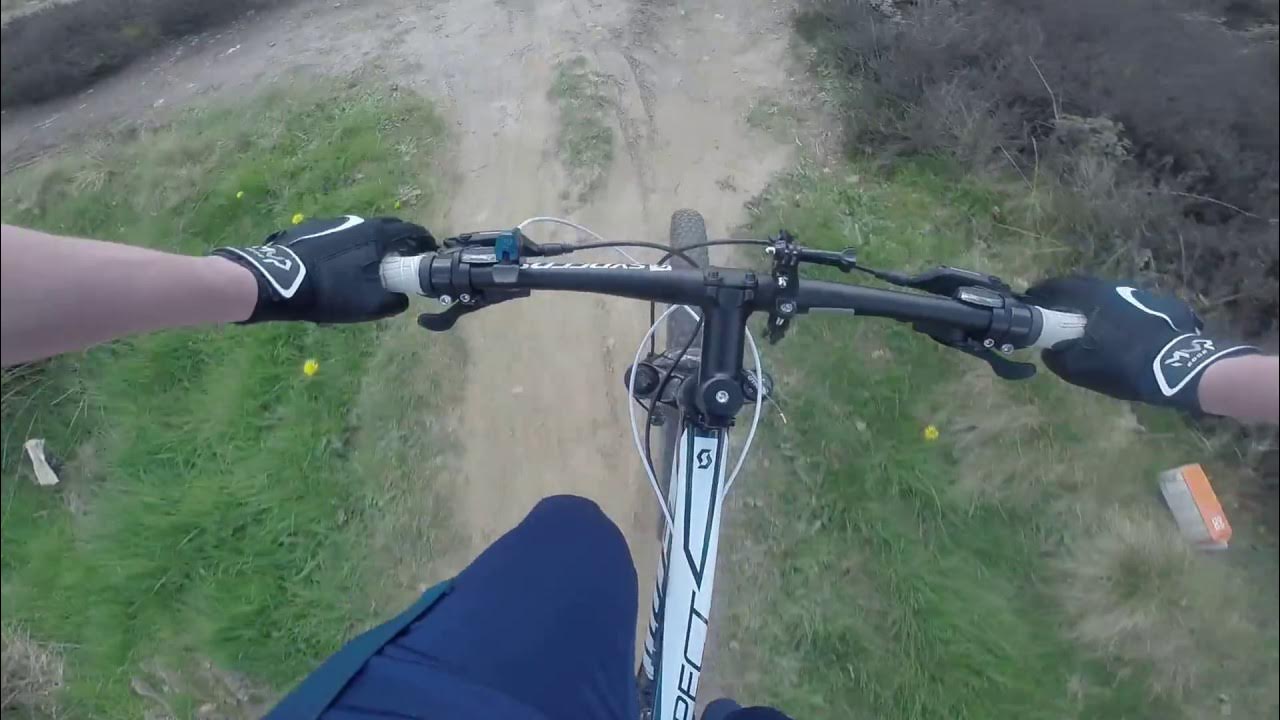 Flying over handlebars on bike! YouTube