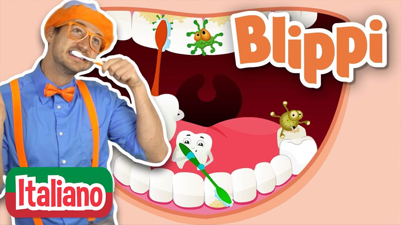 Laviamoci i denti | Blippi in Italiano | Video educativi per bambini