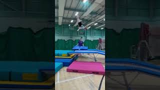 Gymnast Lands Awkwardly While Performing Double Mini Trampoline - 1501983