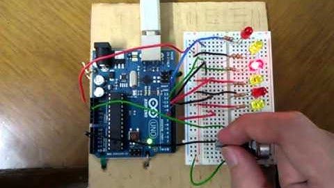 Interactive LED chase effect using Arduino UNO