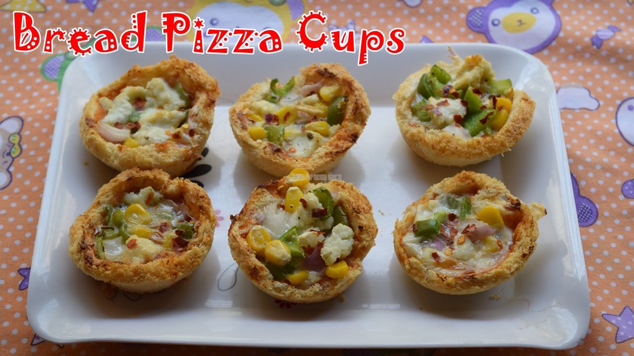 Bread Pizza Cups Recipe Magic of Indian Rasoi YouTube