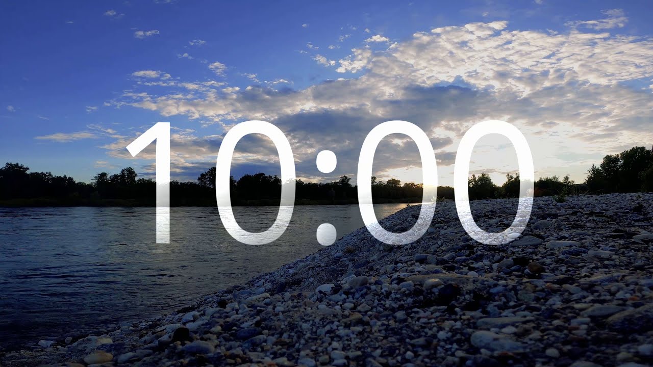 10 Minute Timer with Alarm Bell - Fingerstyle Acoustic Guitar