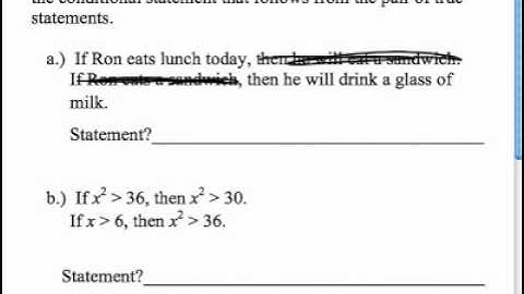 Section 2.3: Use Deductive Reasoning
