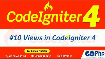 #10 Views in CodeIgniter 4 | Loading Multiple views
