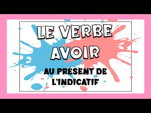 Conjugación del verbo Avoir en francés | Verbos