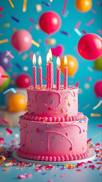 Selamat ulang tahun untukmu 🎉 Semua mimpi indahmu menjadi kenyataan 💖💖💖💖 Selamat ulang tahun!! 🎂🎈🎈