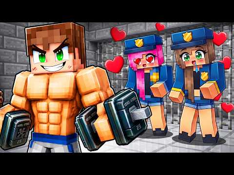 I BUILT MUSCLES AND SEDUCED POLICE GIRLS! - Minecraft