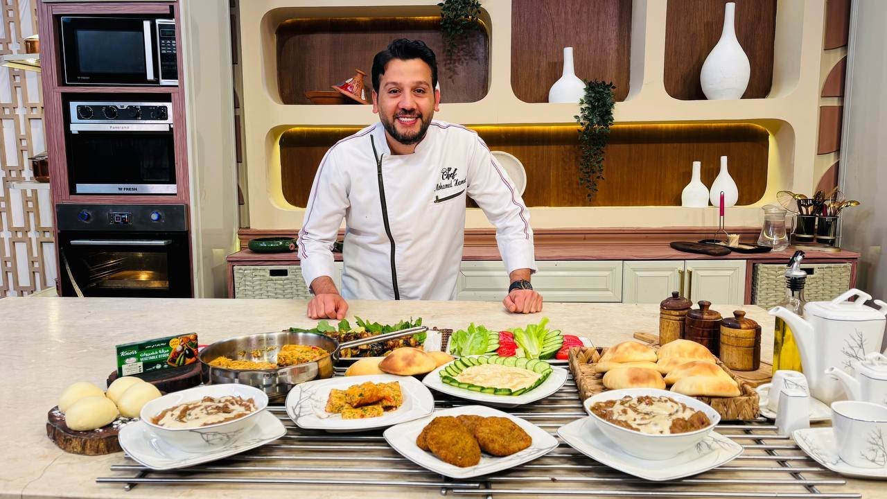 المطعم مع الشيف محمد حامد | عجة بالبيض - فول بالسجق - عيش شامي بالسمنة - جبنة بالفلفل - سلطة باذنجان