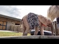 Adine & Khanyisa clean the nursery trough!