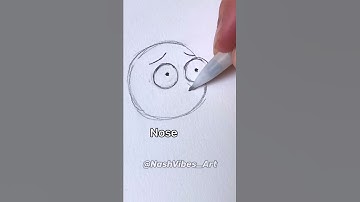 How to Draw Morty from Rick and Morty! Very Easy Tutorial! (#Shorts)