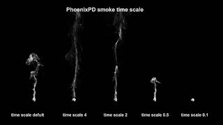 PhoenixFD smoke time scale