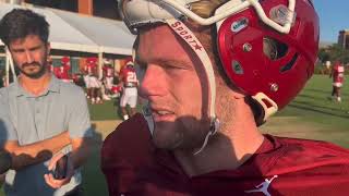 OU wide receiver Drake Stoops on entering his 6th season ahead of the Sooners' opener