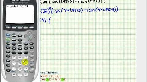 Ex 2: Raise a Complex Number in Cartesian Form to a Power - Demoivre