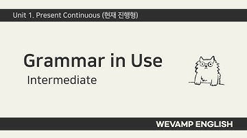 [WEVAMP GIU] Grammar In Use 그래머인유즈 클립 01 - Unit 1. Present Continuous