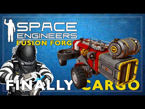 It Took Hours, But We Finally Got A Cargo Container! | Space Engineers: Fusion Forge Ep3
