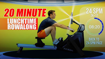 Lunchtime RowAlong - A 20 minute Stroke Rate Pyramid Rowing Workout