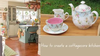 How to create a COTTAGECORE🍄 kitchen