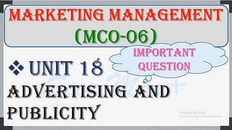 MCO-6 II Unit-18 II Advertising & Publicity II @Score_Max