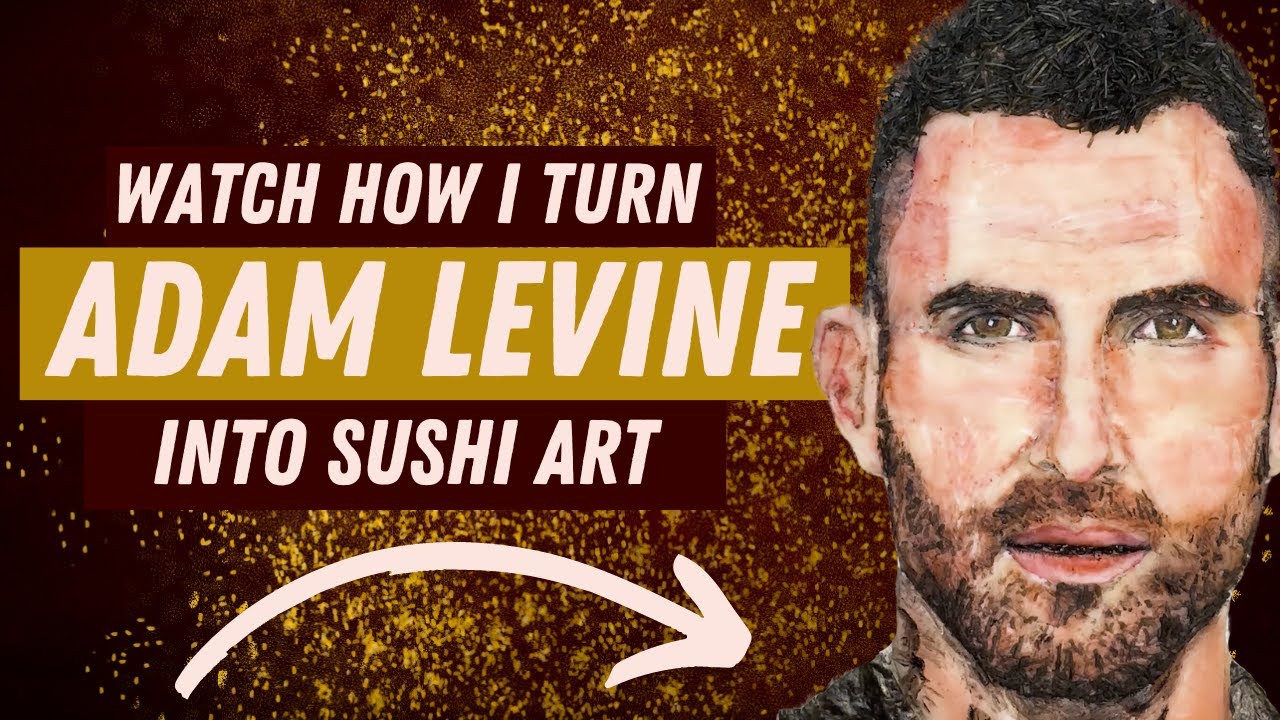 How I Transformed Adam Levine Into a Sushi Roll: The Art of Edible Portraits