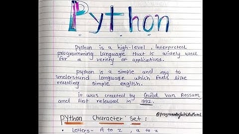 📒 Full Python Handwritten Notes ✍️ | Complete Python Notes for Beginners to Advanced 🔥