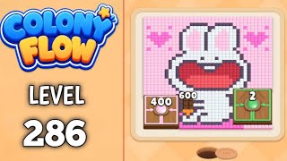 Colony Flow Level 286 walkthrough & solution Gameplay Easy