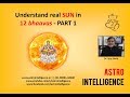 Understand Real Sun In 12 Bhavas - Part 1