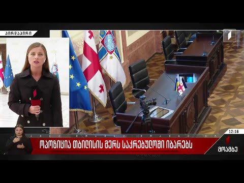 ოპოზიცია თბილისის მერს საკრებულოში იბარებს