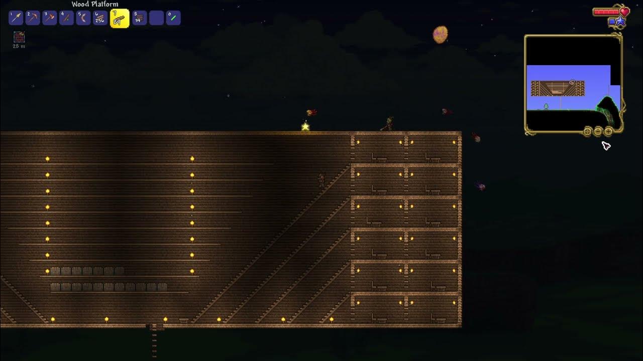 Terraria Using Wooden Platforms instead of doors for rooms YouTube