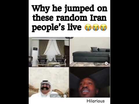 This man just jumped up into someone's LIVE and it wasn't planned
