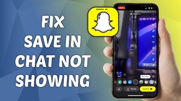 How to FIX Save in Chat Option Not Showing on Snapchat