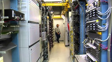 LIVE I.T Pro in a server room managing LIVEHosting.us 100% uptime