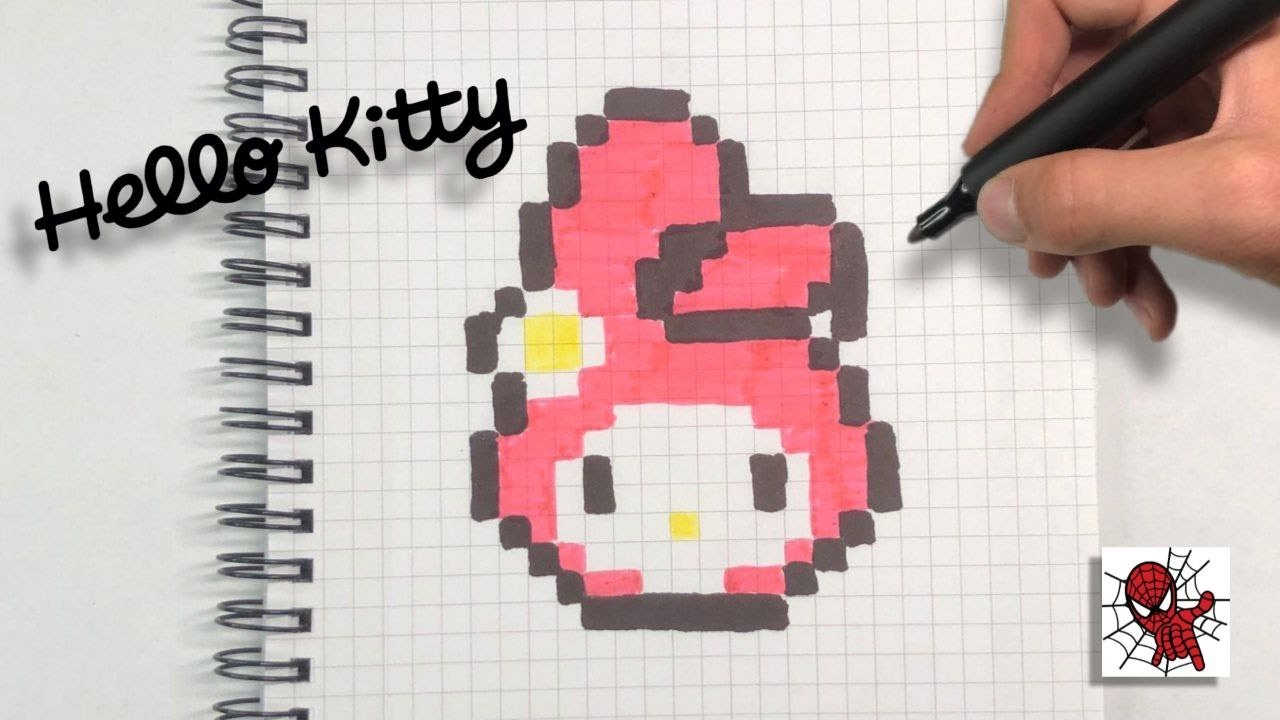 Baby Melody Pixel Art - How to draw Melody? #melody #hellokitty 