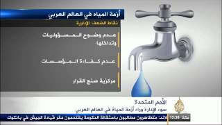 أسباب أزمة المياه في العالم العربي