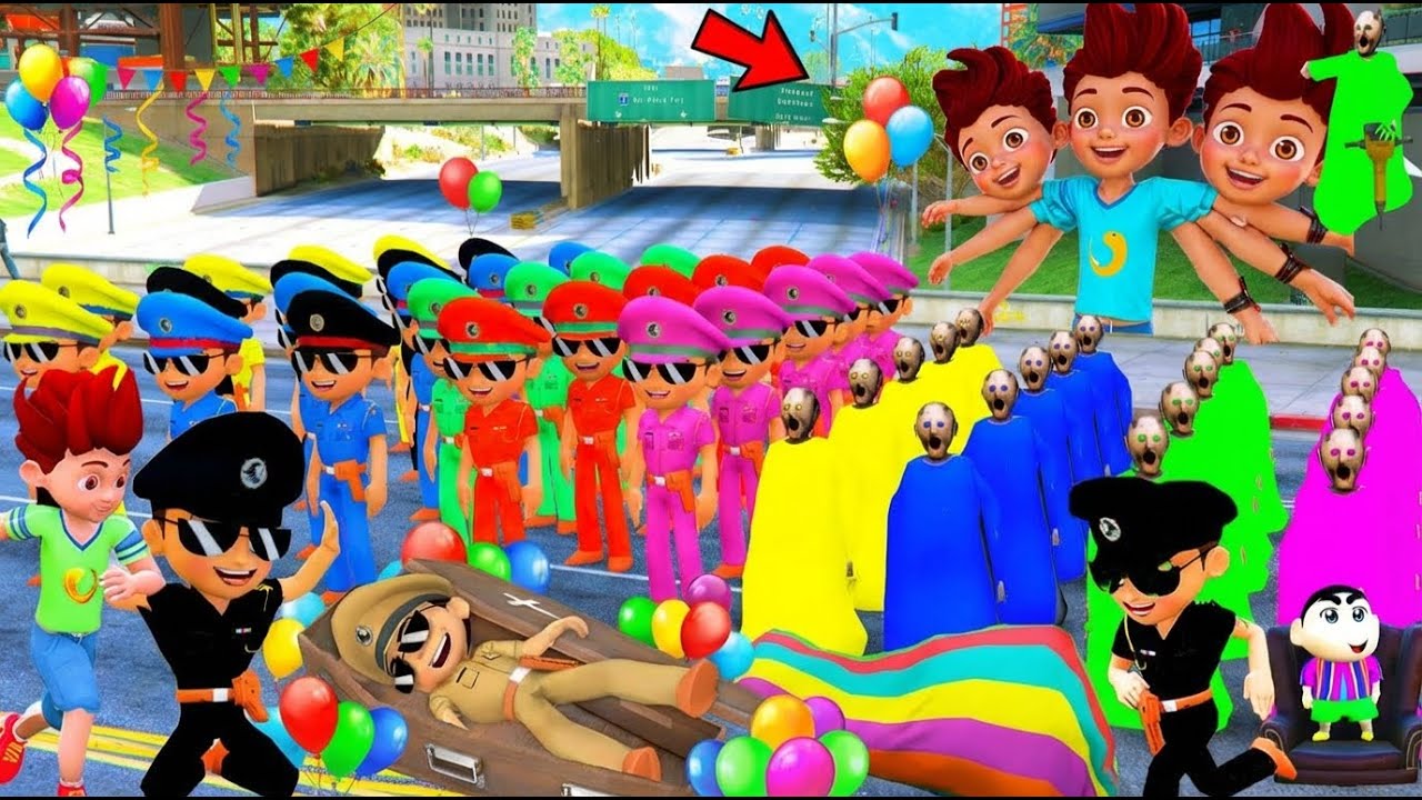 😁🤣 Little Singham Died Granny Dead Both Attacked With Bomb In House | Gta 5 Gameplay