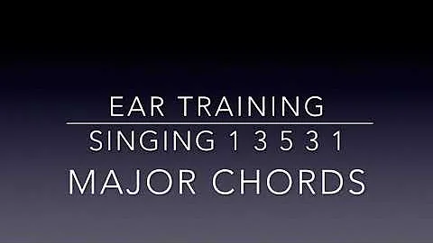 1, 3, 5, 3, 1 Singing Major Chords - Ear Training Level 1