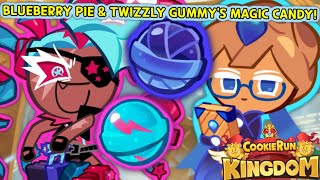 BLUEBERRY PIE AND TWIZZLY GUMMY'S NEW MAGIC CANDIES! (Cookie Run: Kingdom)