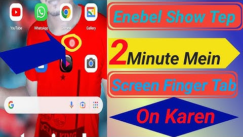how to enable touch pointer in android || show touches android any phone - Hindi|Show Tep