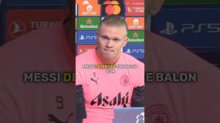 Haaland Finally Speaks About The 2023 Ballon Dor