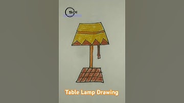 Table Lamp Drawing#drawing #art #creative #viralvideo #viralshorts #easy #table#howtodraw #video