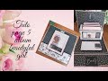 Tuto page 5 album popup  beautyful girl #tuto #popup #scrapbooking