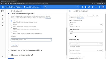 New UI for Cloud Storage with inbuilt Pricing Calculator